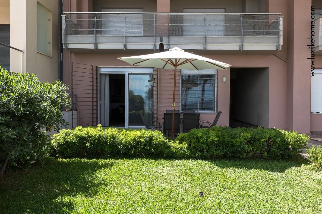 #Luxlikehome - Mediterranee Beachfront Summer House Kalyves Polygyrou Esterno foto
