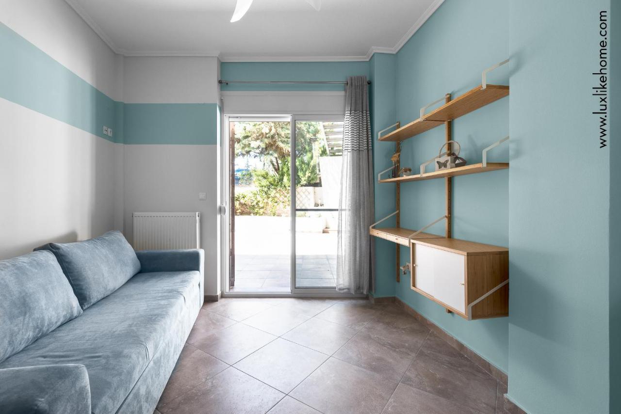 #Luxlikehome - Mediterranee Beachfront Summer House Kalyves Polygyrou Esterno foto