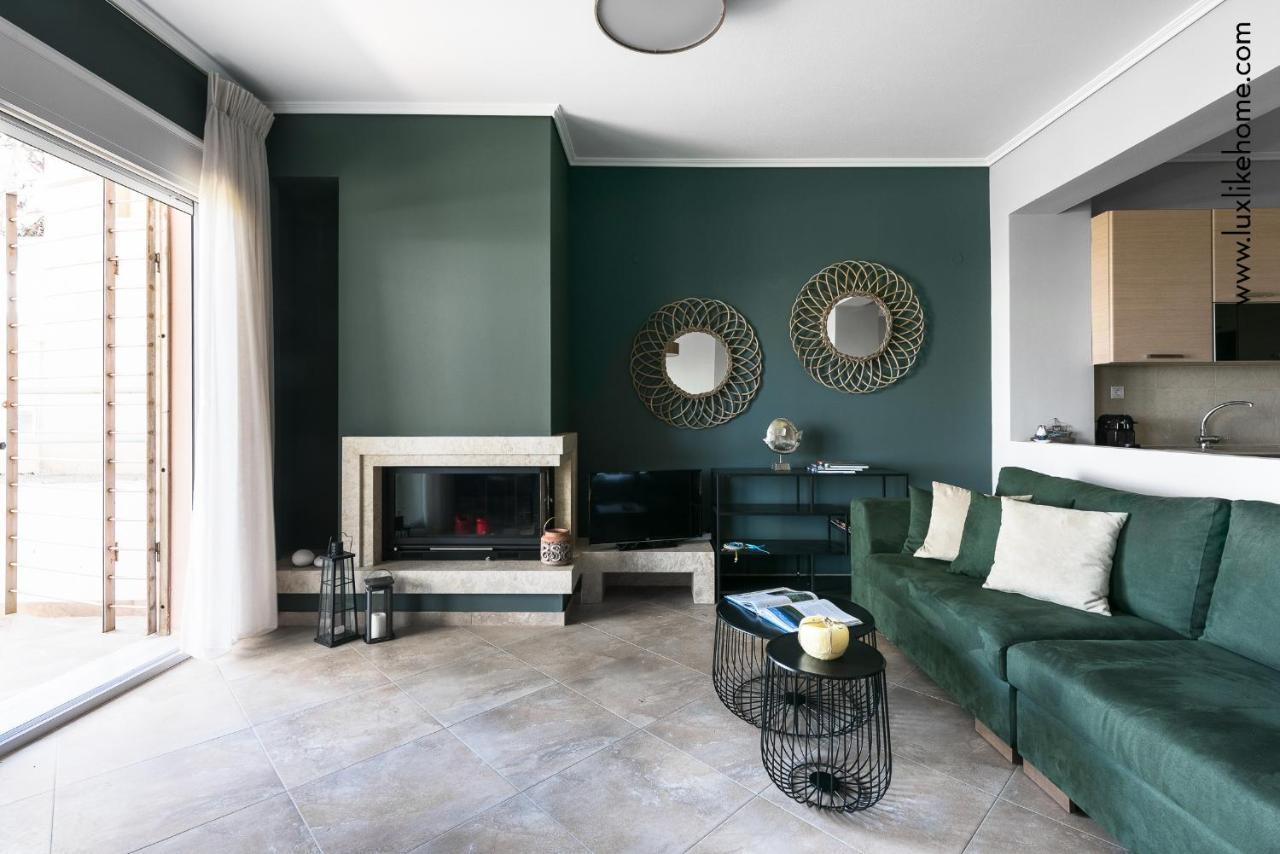 #Luxlikehome - Mediterranee Beachfront Summer House Kalyves Polygyrou Esterno foto