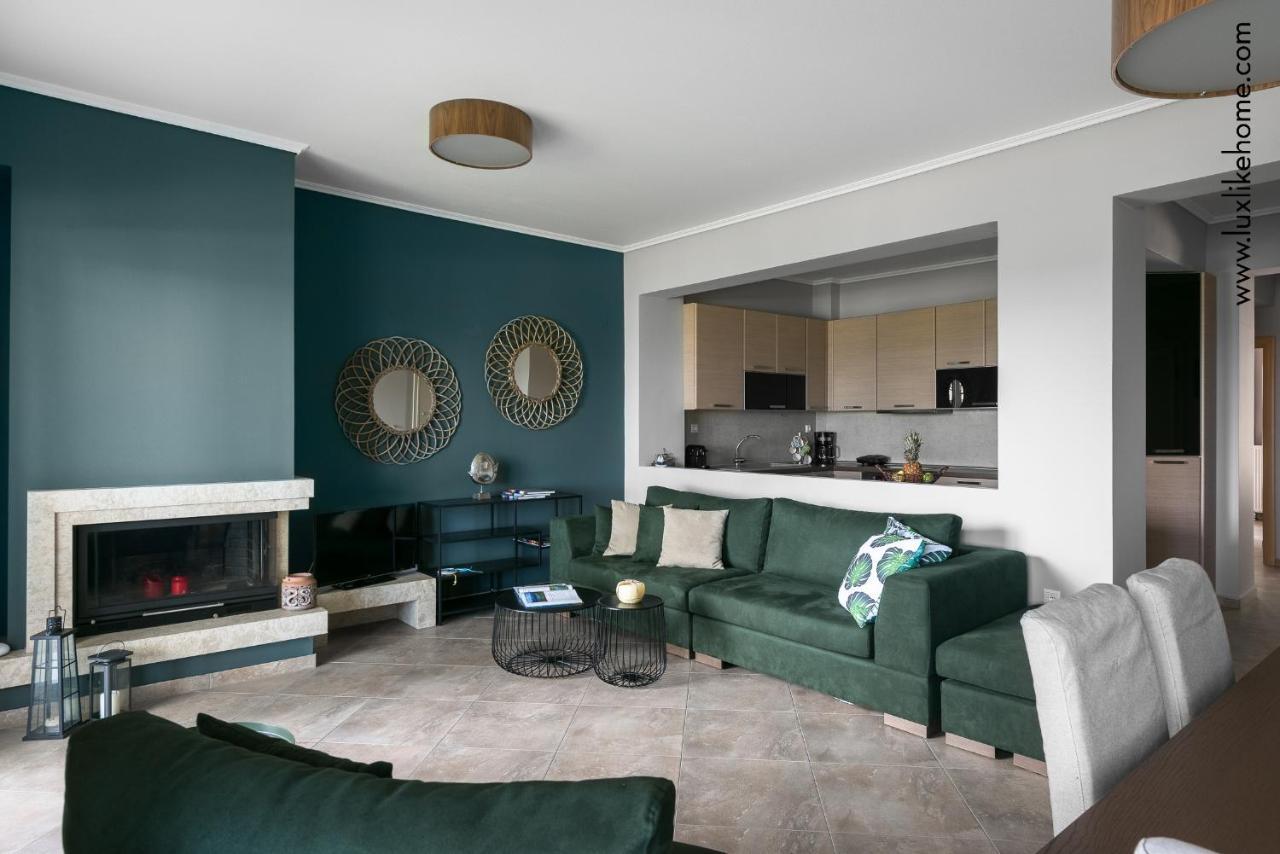 #Luxlikehome - Mediterranee Beachfront Summer House Kalyves Polygyrou Esterno foto