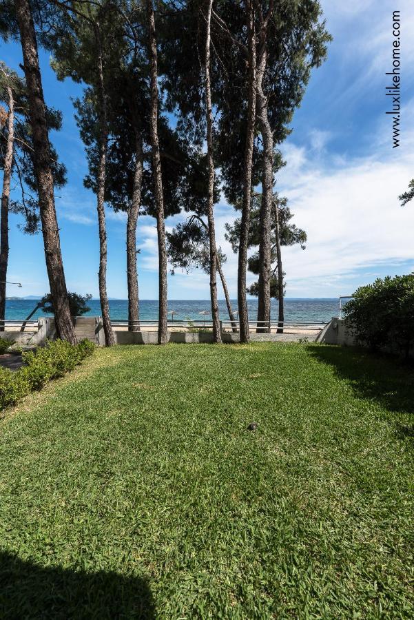 #Luxlikehome - Mediterranee Beachfront Summer House Kalyves Polygyrou Esterno foto
